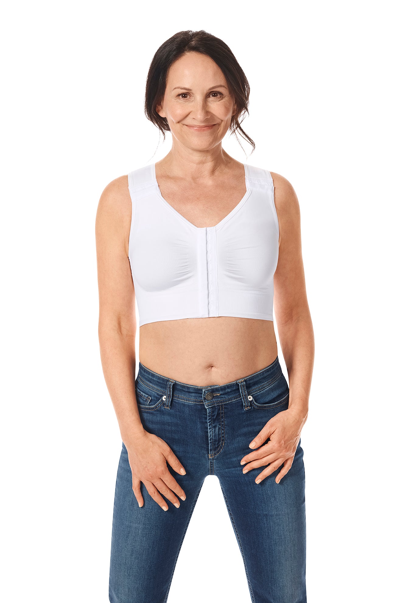 Amoena Lymph Flow Long Front Closure Soft Bra – Naturally You Boutique