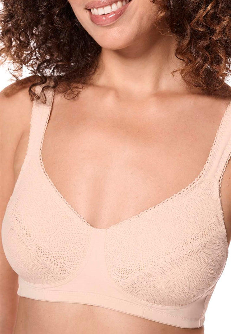 Amoena Jaida Wire-Free Bra - Sand