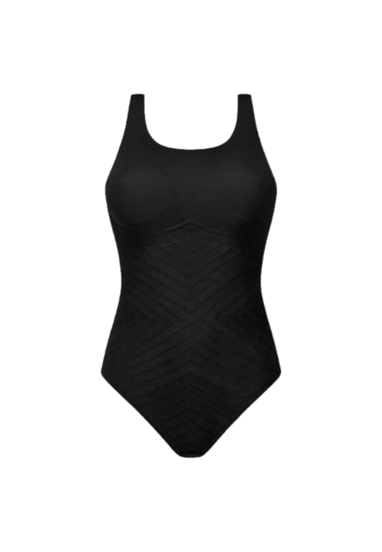 Body gainant sans armatures Amoena Linda - Noir