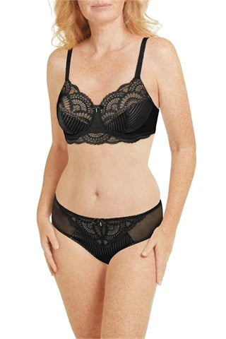 Amoena Karolina Underwire Bra - Black/Sand