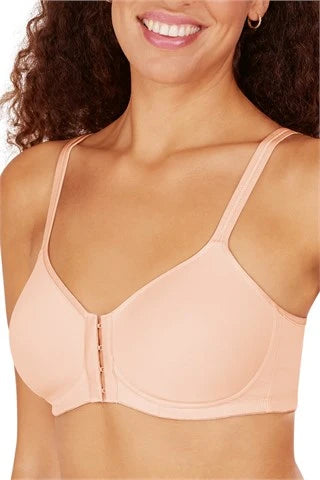 Amoena Mara Wire-Free Front-Closure Padded Bra - Blush