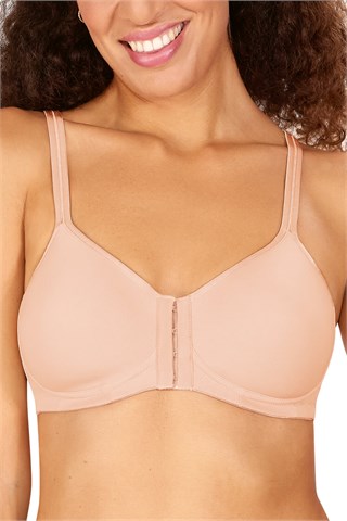 Amoena Mara Wire-Free Front-Closure Padded Bra - Blush