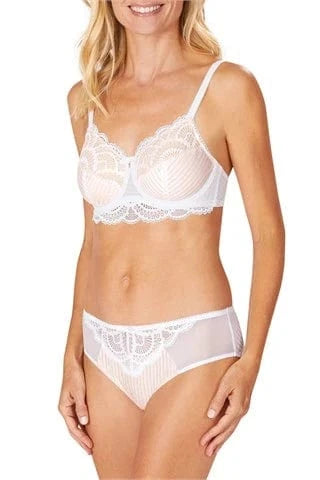 Amoena Mastectomy Brassiere Amoena Karolina Underwire Bra - White/Light Sand