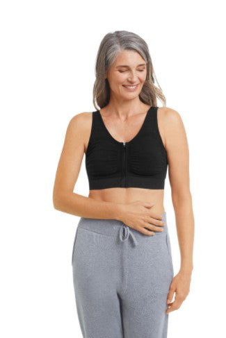 Amoena Emilia Front-Zip Seamless Comfort Bra