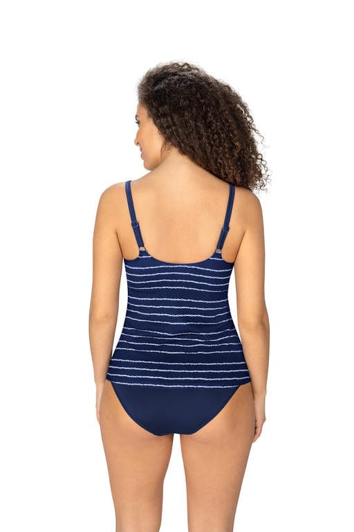Amoena Swimwear 6B / Navy/White Amoena Timeless Chic Tankini Top