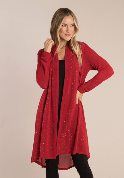 Noelle Cardigan Noelle Studded Open Knit Cardigan