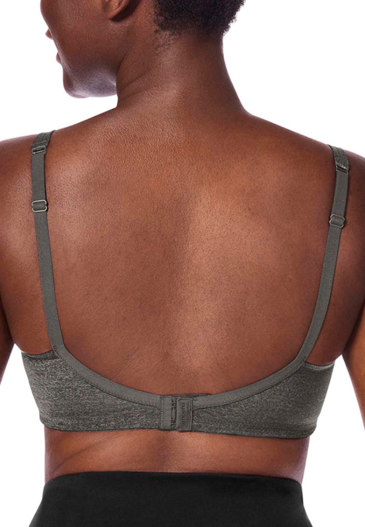 Amoena Melinda Wire-Free Padded Bra - Dark Grey Melange