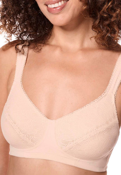 Amoena Jaida Wire-Free Bra - Sand