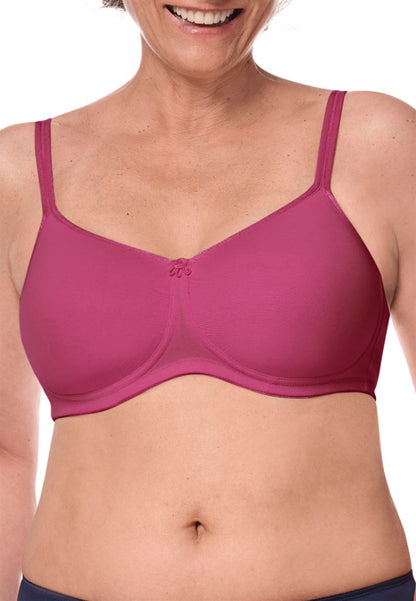 Amoena Mara Padded Wire-Free Bra - Magenta