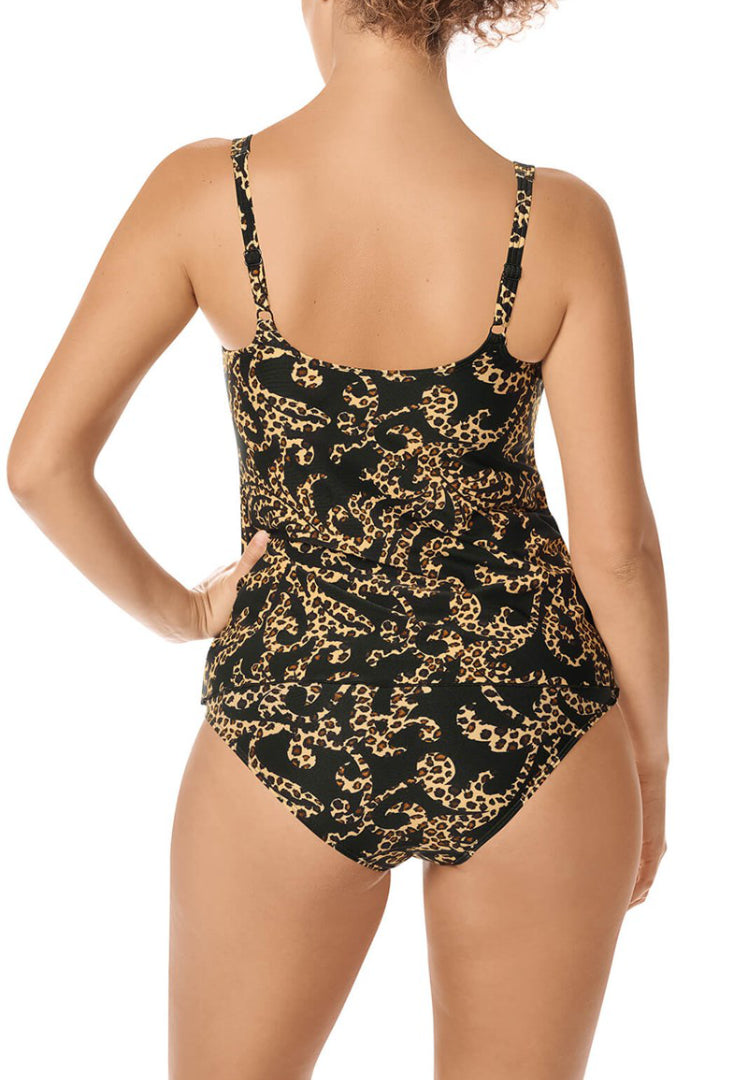 Amoena Sri Lanka Tankini Top - Black/Gold