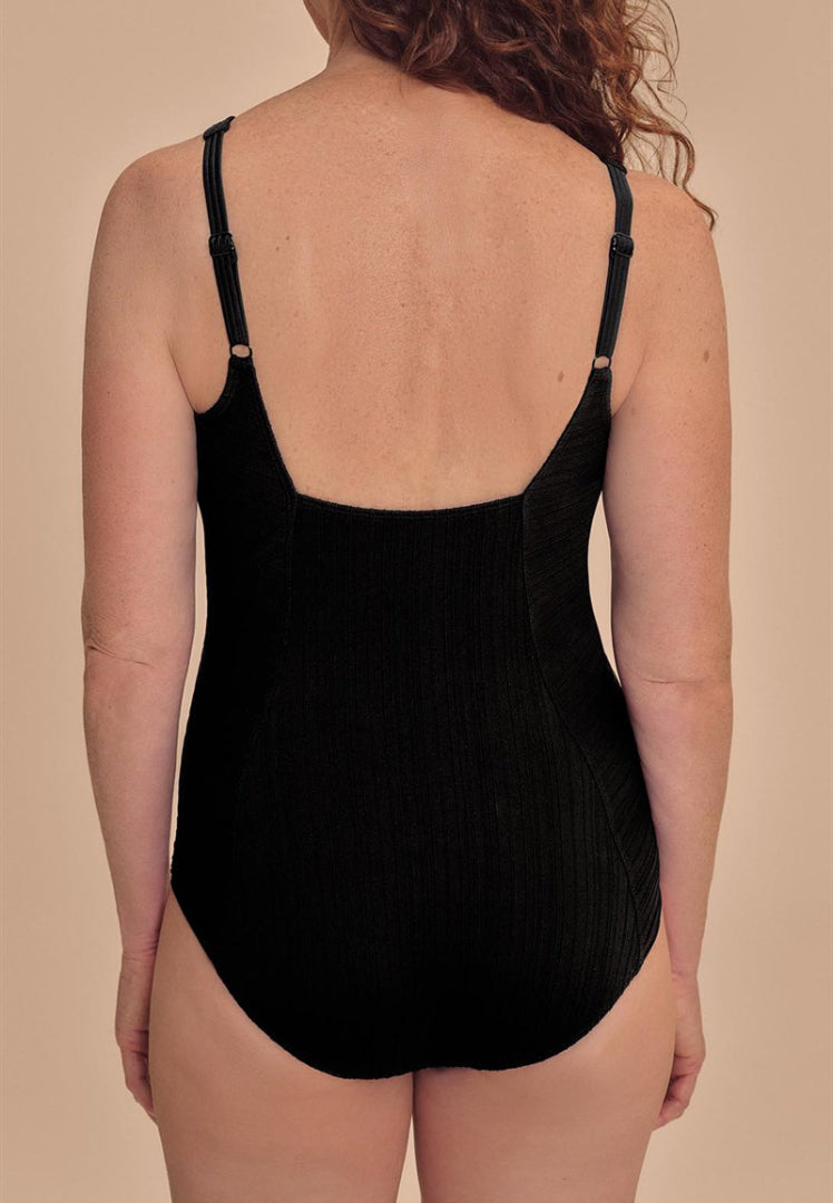 Amoena Treviso One-Piece Swimsuit - Black | Naturally You