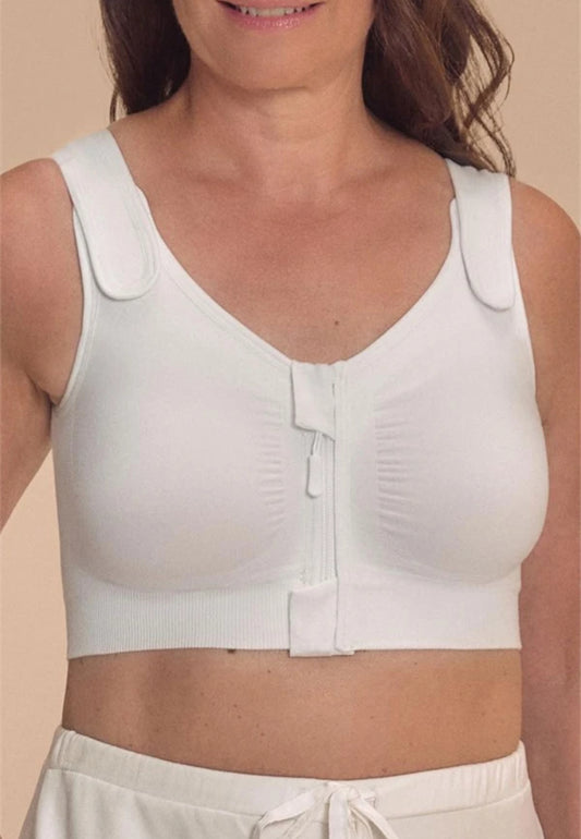 Amoena Leyla Seamless Compression Bra - White