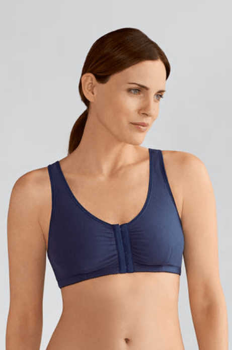Amoena Comfort Bra XS (28/30) / C/D / Navy Amoena Frances Wire-Free Front-Closure Bra