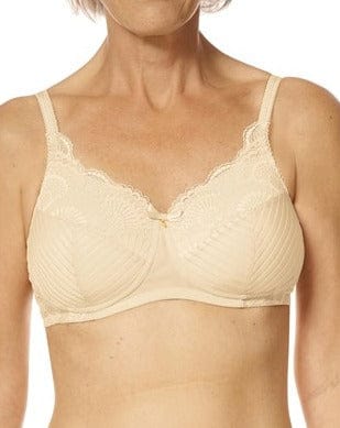 Amoena Mastectomy Brassiere 32 / AA Amoena Karolina Padded Wire-Free Bra - Sand