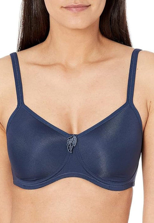 Amoena Mastectomy Brassiere 36 / AA Amoena Lara Wire-Free Bra - Dark Blue