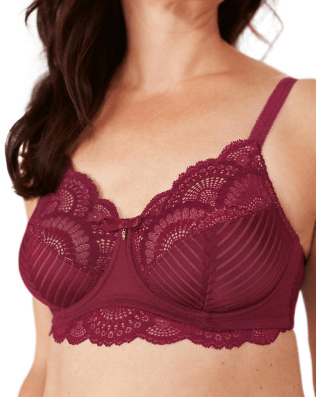 Amoena Mastectomy Brassiere 38 / A Amoena Karolina Underwire Bra - Red/Light Sand