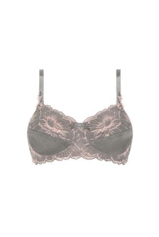 Amoena Mastectomy Brassiere 38 / A / Urban Grey/Rose Amoena Floral Chic Underwire Bra