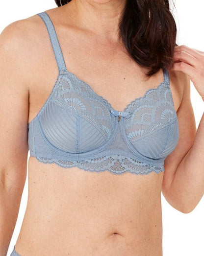 Amoena Mastectomy Brassiere 40 / C Amoena Karolina Underwire Bra - Light Blue/Light Sand