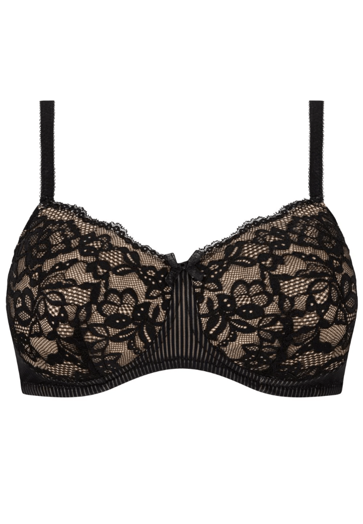 Amoena Mastectomy Brassiere Amoena Kyra Wire-Free Padded Bra - Black Sand