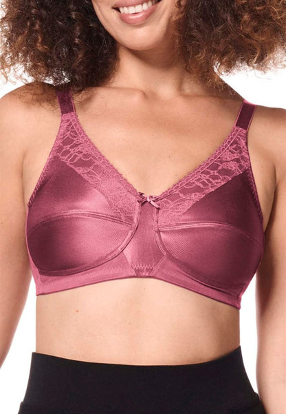 Amoena Mastectomy Brassiere Amoena Nancy Wire-Free Bra - Dark Rouge