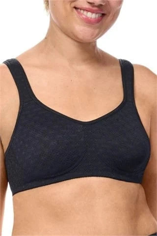 Amoena Mastectomy Brassiere Amoena Tiana Wire-Free Bra - Black