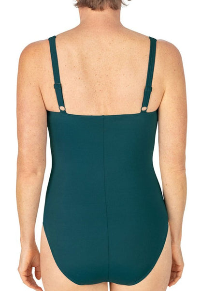 Amoena Swimwear 22 / C / Deep Emerald Jungle Amoena Flower Spirit Full-Bodice One-Piece Swimsuit