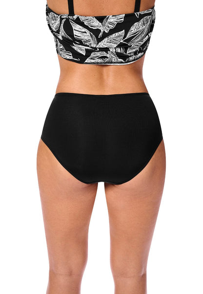 Amoena Swimwear Amoena Lanzarote High-Waisted Bikini Bottom - Black/White