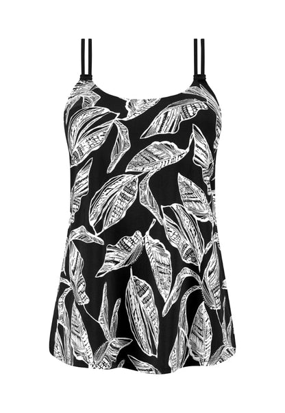 Amoena Swimwear Amoena Lanzarote Tankini Top - Black/White