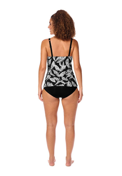 Amoena Swimwear Amoena Lanzarote Tankini Top - Black/White