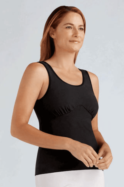 Amoena Recovery Bra Black / XS(2/4) Amoena Michelle Post Surgical Camisole Bra