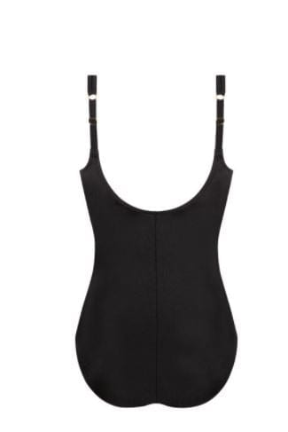 Amoena Swimwear 22 / B / Black/White/Gold Amoena Be Elegant Half-Bodice Swimsuit