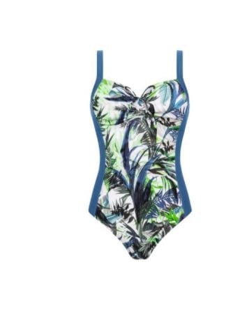 Amoena Swimwear Amoena Modern Jungle Half Bodice Swimsuit