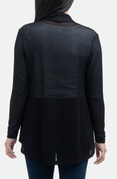 Noelle Shirts Navy / XS Noelle Short Open Knit Cardigan